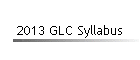 2013 GLC Syllabus
